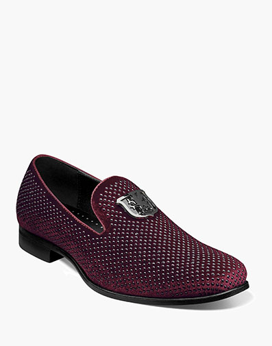 Swagger Studded Slip On Burgundy