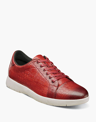 Halcyon Exotic Print Lace Up Sneaker