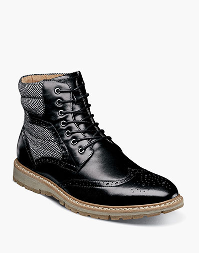 Granger Wingtip Lace Boot in Black for $$114.90