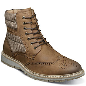 Granger Wingtip Lace Boot Brown CH