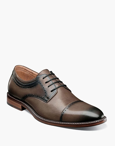Flemming Cap Toe Oxford in Gray for $$150.00