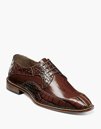 Trimarco Leather Sole Moc Toe Oxford in Cognac for $$135.00