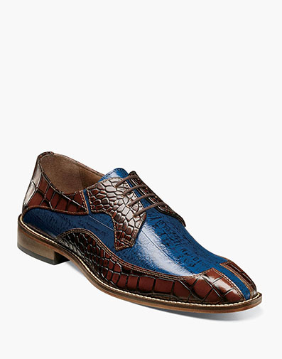 Trimarco Leather Sole Moc Toe Oxford in Cognac Multi for $135.00