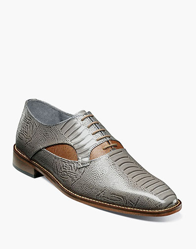 Ricoletti Leather Sole Plain Toe Oxford in Gray Multi for $$135.00
