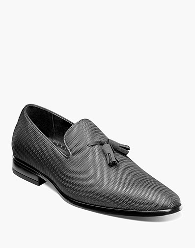 Tazewell Plain Toe Tassel Slip On Gray
