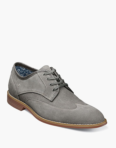 Wickley Wingtip Oxford in Gray for $135.00