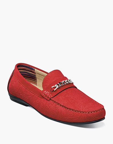 Clem Moc Toe Bit Slip On in Red for $$85.00