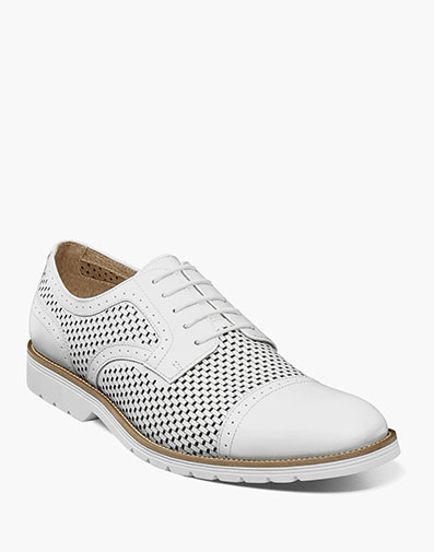Ellery Cap Toe Oxford White