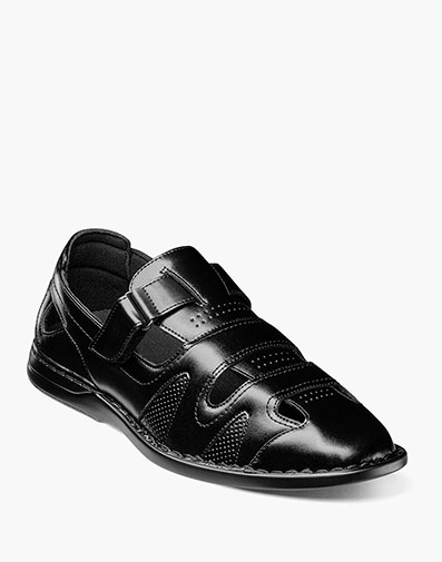 Aramis Closed Toe Fisherman Sandal in Black for $$64.90