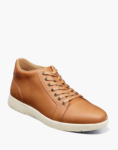 Harlow Mid Lace Up Sneaker in Natural for $$140.00