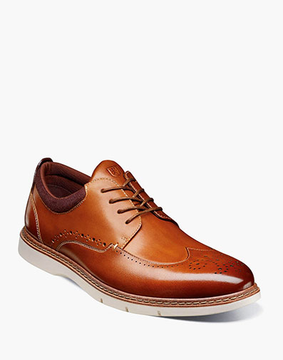 Synergy Wingtip Oxford Cognac