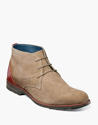 Kingston Plain Toe Chukka Boot in Mushroom Multi for $$145.00