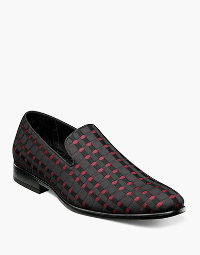 Stiles Checkered Slip On in Black and Red for $100.00