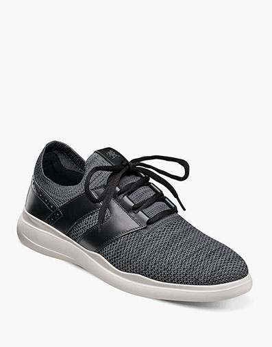 Moxley Knit Lace Up Sneaker in Black/Gray for $125.00