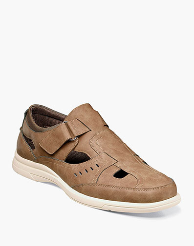 Spence Closed Toe Fisherman Sandal in Taupe for $$69.90