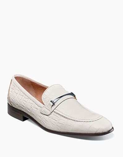 Ferdinand Moc Toe Bit Slip On in White for $$150.00