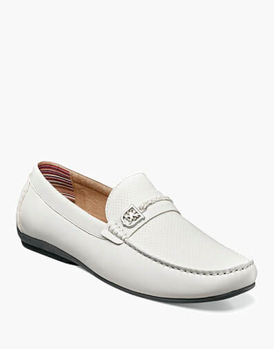 Corvus Moc Toe Ornament Slip On in White for $$71.99