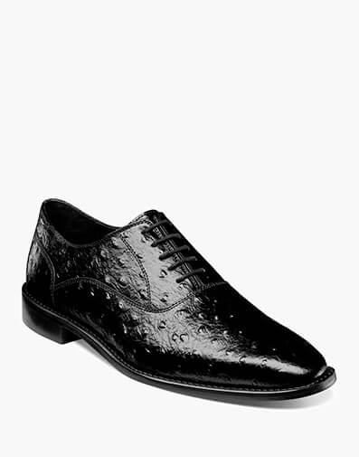Roselli Leather Sole Plain Toe Oxford in Black for $$145.00