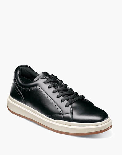 Collins Plain Toe Lace Up in Black Smooth for $$140.00