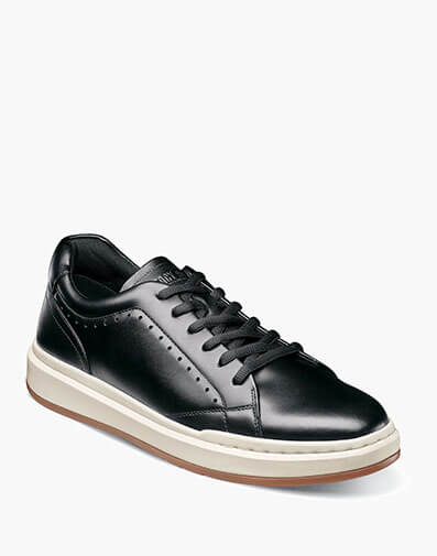 Collins Plain Toe Lace Up Black Smooth