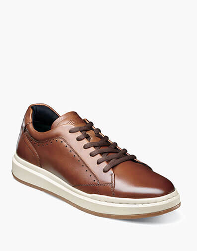 Collins Plain Toe Lace Up in Cognac Smooth for $$140.00