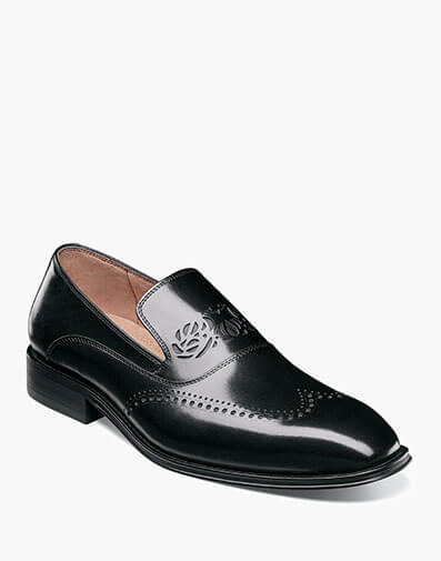 Pryce Wingtip Perf Slip On in Black for $$175.00