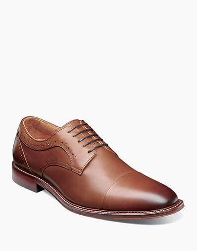 Maddox Cap Toe Oxford in Chocolate for $150.00