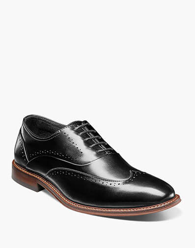 Macarthur Wingtip Oxford in Black Smooth for $$155.00