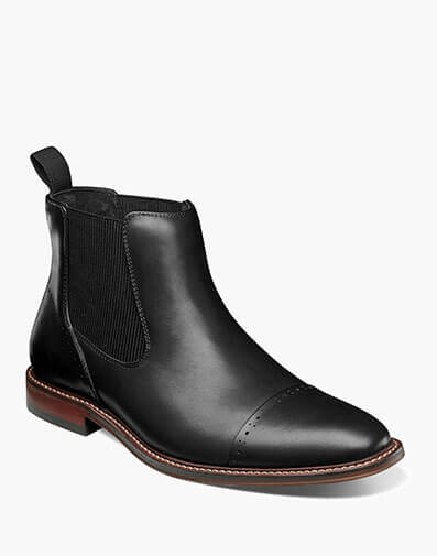Maury Cap Toe Chelsea Boot in Black for $150.00