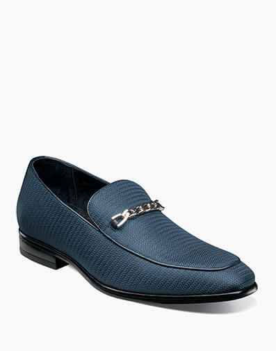 Tazio Moc Toe Bit Slip On Navy