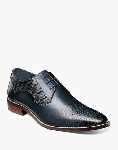 Jovian Plain Toe Laser Oxford Navy