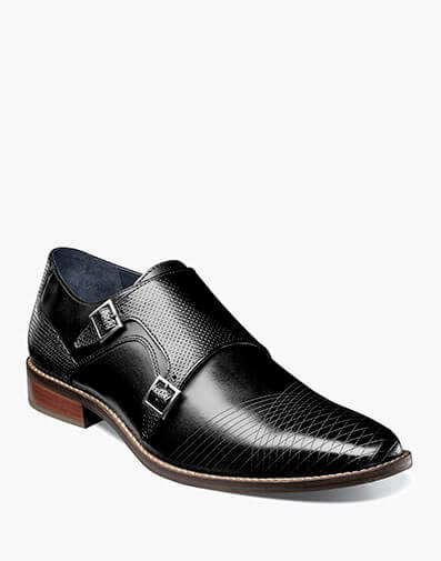 Jamar Plain Toe Laser Monk Strap
