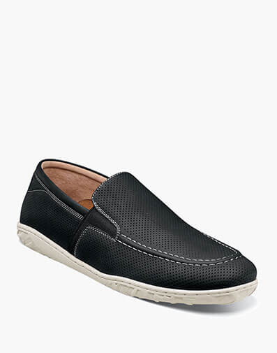Ilan Perf Moc Toe Slip On in Black for $$100.00