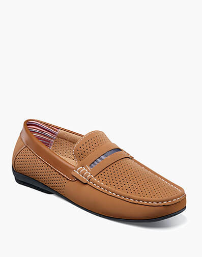 Corby Moc Toe Saddle Slip On in Tan for $$100.00