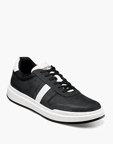 Currier Moc Toe Lace Up Sneaker in Black for $$145.00