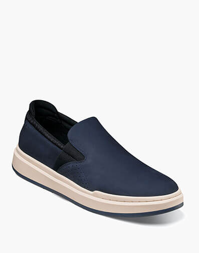 Colson Plain Toe Slip On in Navy for $$140.00