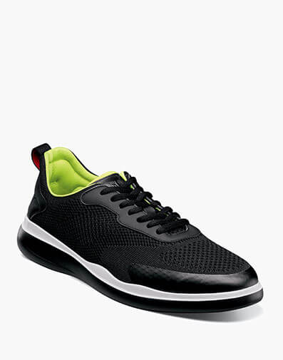 Maxson Moc Toe Lace Up Sneaker Black