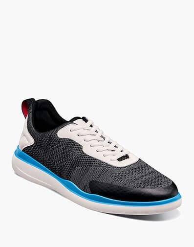 Maxson Moc Toe Lace Up Sneaker Black Multi