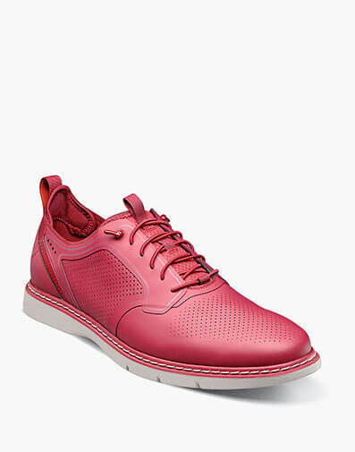 Synchro Plain Toe Elastic Lace Up in Raspberry for $$130.00