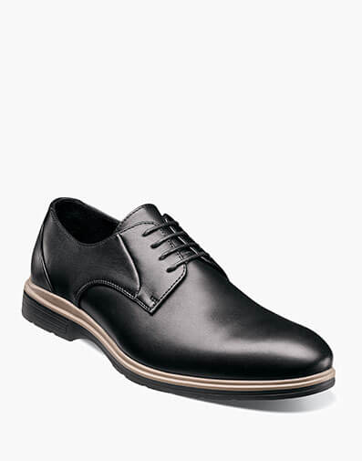 Tayson Plain Toe Lace Up Oxford in Black for $155.00