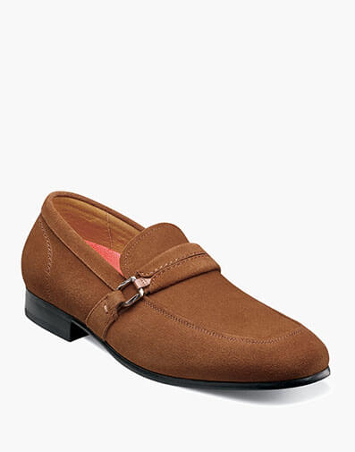 Quillan Moc Toe Ornament Slip On in Cognac for $130.00