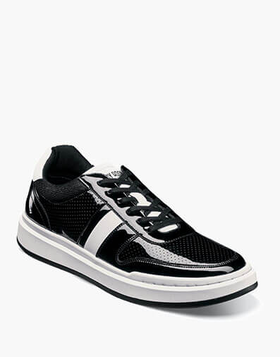 Cashton Moc Toe Lace Up Sneaker in Black Patent for $$115.00