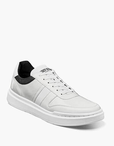 Cashton Moc Toe Lace Up Sneaker White Patent