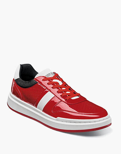 Cashton Moc Toe Lace Up Sneaker in Red for $110.00