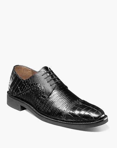 Esposito Cap Toe Oxford in Black for $$145.00