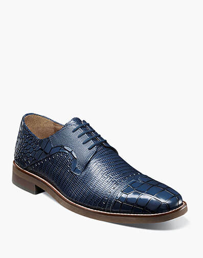 Esposito Cap Toe Oxford in Blue for $$145.00