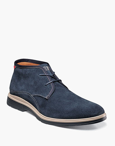 Tilden Plain Toe Chukka Boot in Navy Suede for $$109.90