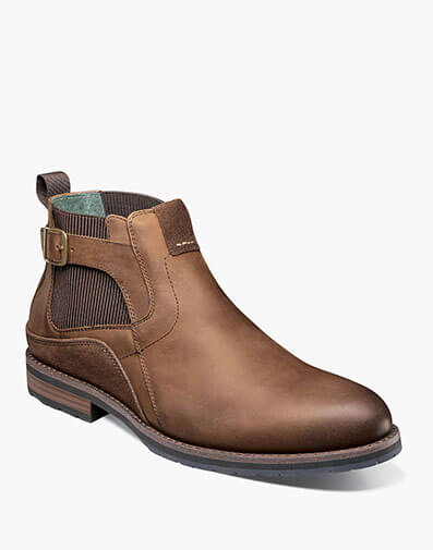 Oskar Plain Toe Chelsea Boot in Brown CH for $$160.00