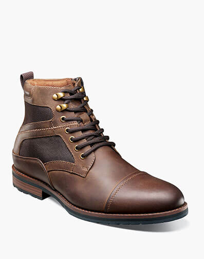 Osiris Cap Toe Lace Up Boot in Chocolate for $$175.00