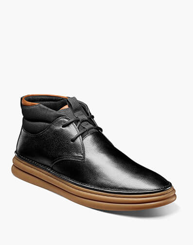 Delson Plain Toe Chukka Boot in Black for $150.00